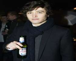 Alexander Vlahos consuming alcohol